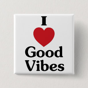 Herz Liebe-Andenkenknopf guten Vibes einfacher Button