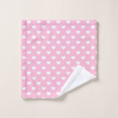 Herz Liebe Badetuch Set (Waschlappen)