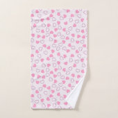 Herz Liebe Badetuch Set (Handtuch)