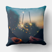 Herz Liebe Blue Heart Kissen (Rückseite)