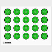 Herz Liebe Chi Green Chakra Stickers (Blatt)