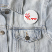 Herz Liebe Dartscheibe mit Pfeil Button (Beispiel)