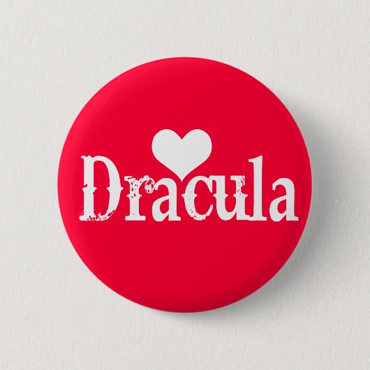 Herz (Liebe) Dracula Button (Vorderseite)