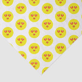 Herz Liebe Eyes Emoji Muster Seidenpapier (Ausschnitt)