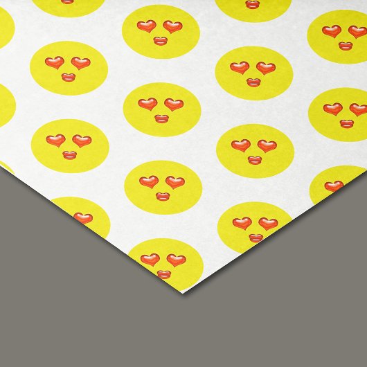 Herz Liebe Eyes Emoji Muster Seidenpapier