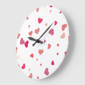 Herz - Liebe Große Wanduhr (Winkel)