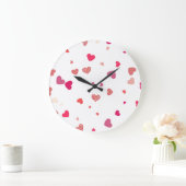 Herz - Liebe Große Wanduhr (Zuhause)