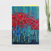 Herz-Liebe-Grußkarte Karte (Vorderseite)