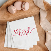Herz Liebe Handschrift Serviette