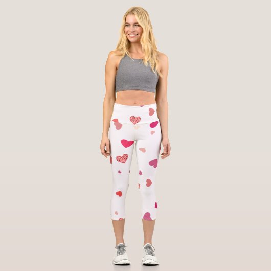 Herz - Liebe Hochwaisted Capris (Vorderseite)