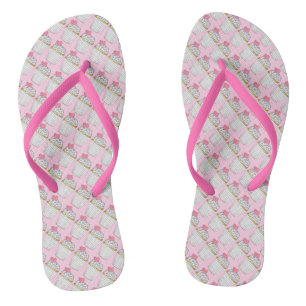 Herz Liebe Hochzeit Cupcake Bridesmaid Flip Flops Badesandalen