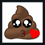 Herz-Liebe Kackte Emoji Poster<br><div class="desc">Was für ein lustiges Geschenk für alle,  die Herz,  kack und Emojis Lieben! Lol! Omg!</div>
