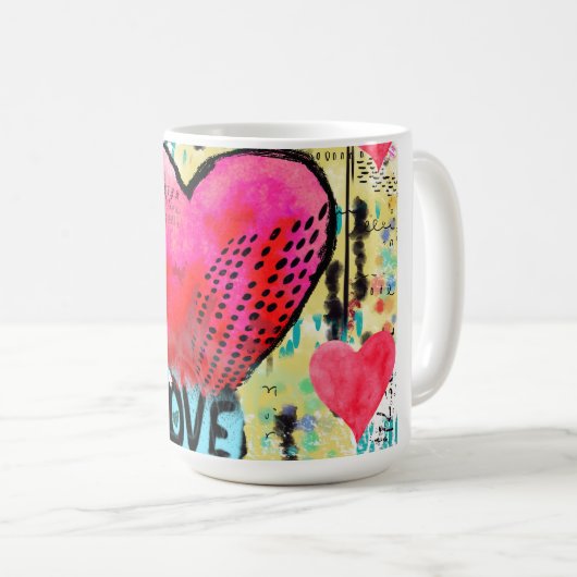 Herz-Liebe Kaffeetasse (VorderseiteRechts)
