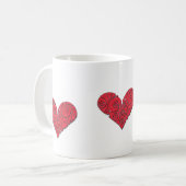 Herz-Liebe Kaffeetasse (Vorderseite Links)