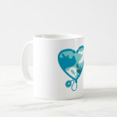 Herz-Liebe Kaffeetasse (Vorderseite Links)