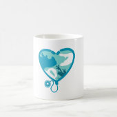 Herz-Liebe Kaffeetasse (Mittel)