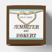 Herz-Liebe Knot Western Gastgeschenk Hochzeit Box Geschenkschachtel (Oben)