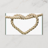 Herz Liebe Knot Western Hochzeit Platzkarten (Rückseite)