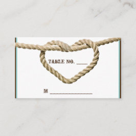Herz Liebe Knot Western Hochzeit Platzkarten