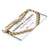 Herz-Liebe Knot Western Hochzeit Speichern Sie das Magnet (Linke Seite)