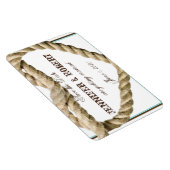 Herz-Liebe Knot Western Hochzeit Speichern Sie das Magnet (Rechte Seite)