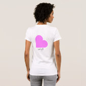 Herz "Liebe-Leben " T-Shirt (Schwarz voll)