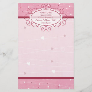 Herz & Liebe Letterhead-Geschirr Briefpapier