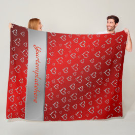 Herz, Liebe, Metall, Metall, Valentin, Romantik Fleecedecke