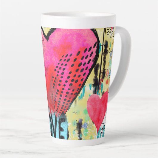 Herz-Liebe Milchtasse (Rechte Ecke)