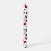 Herz-Liebe-Muster iPhone 16 Hülle (Rechte Seite)