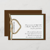 Herz-Liebe Nicht-Western-Hochzeitssteckkarte Begleitkarte (Vorne/Hinten)