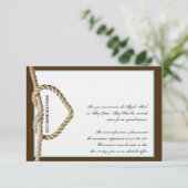 Herz-Liebe Nicht-Western-Hochzeitssteckkarte Begleitkarte (Stehend Vorderseite)