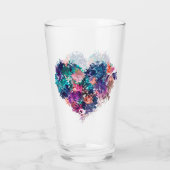 Herz, Liebe, polygonal Glas (Rückseite)