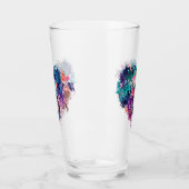 Herz, Liebe, polygonal Glas (Links)