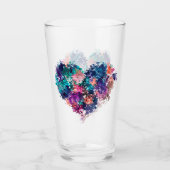 Herz, Liebe, polygonal Glas (Vorderseite)