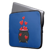 Herz-Liebe-Pop Laptopschutzhülle (Vorderseite Links)