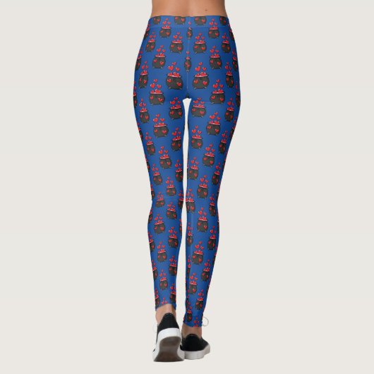 Herz-Liebe-Pop Leggings (Rückseite)