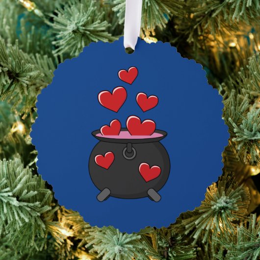 Herz-Liebe-Pop Ornament Karte (Insitu (Baum))