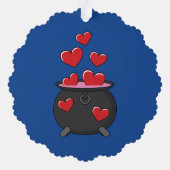 Herz-Liebe-Pop Ornament Karte (Rückseite)