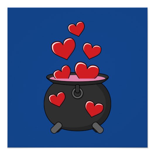 Herz-Liebe-Pop Poster (Vorderseite)