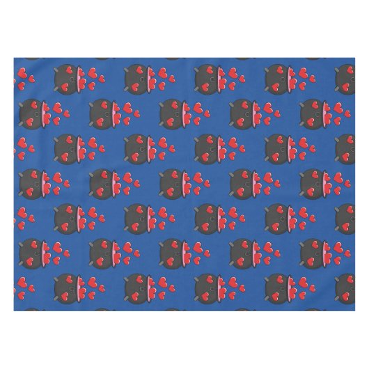 Herz-Liebe-Pop Tischdecke (Vorderseite (Horizontal))