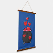 Herz-Liebe-Pop Wandteppich Mit Holzrahmen (Gewinkelt)
