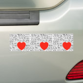 Herz Liebe Sie Autoaufkleber (Auf Auto)