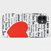 Herz Liebe Sie Case-Mate iPhone Hülle (Rückseite (Horizontal))
