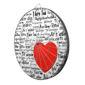 Herz Liebe Sie Dartscheibe (Vorderseite rechts)