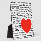 Herz Liebe Sie Fotoplatte (Seite)