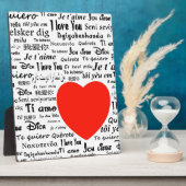 Herz Liebe Sie Fotoplatte (Seite)