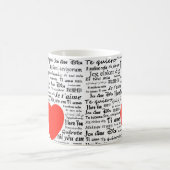 Herz Liebe Sie Kaffeetasse (Mittel)