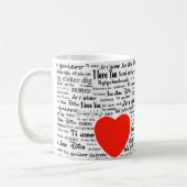 Herz Liebe Sie Kaffeetasse (Links)