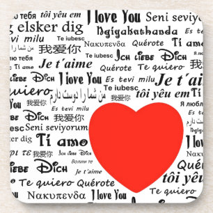Herz Liebe Sie Untersetzer